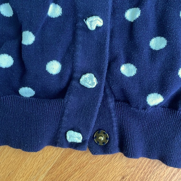 Anthropologie Polka dot sweater cardigan - Picture 2 of 5